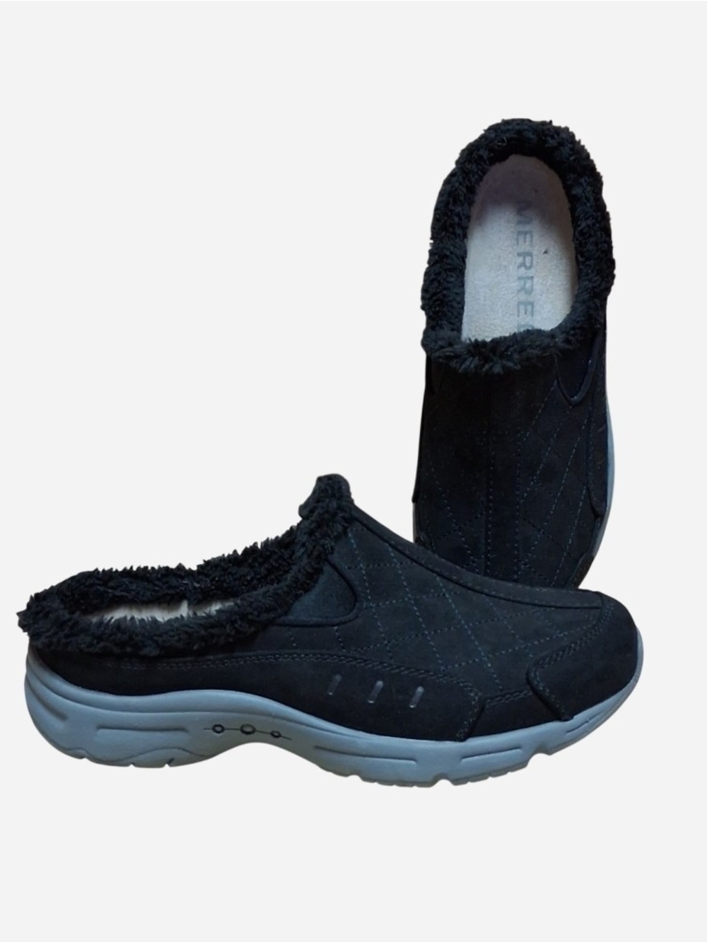 Merrell Women's Black Easy Spirit Slip On Mules